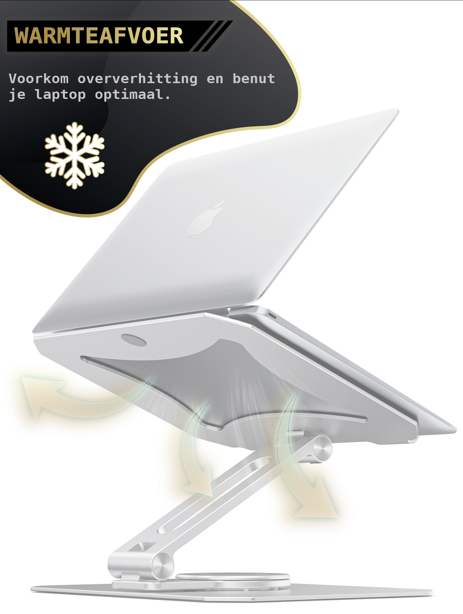 StandX Laptop standaard , Ergonomische tablet en laptophouder , 8 tot 22 inch , macbook